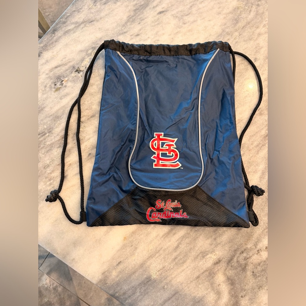 St. Louis Cardinals Blue Drawstring Bag